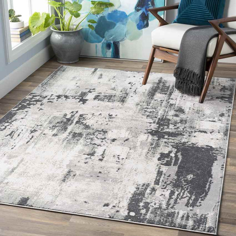 Niawier Modern Charcoal Area Rug