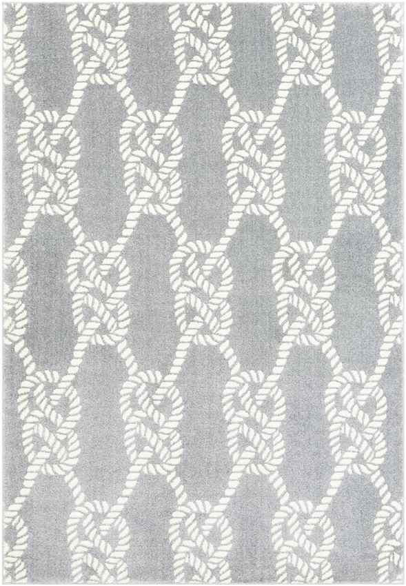 Peperga Coastal Light Gray Area Rug