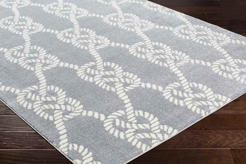 Peperga Coastal Light Gray Area Rug