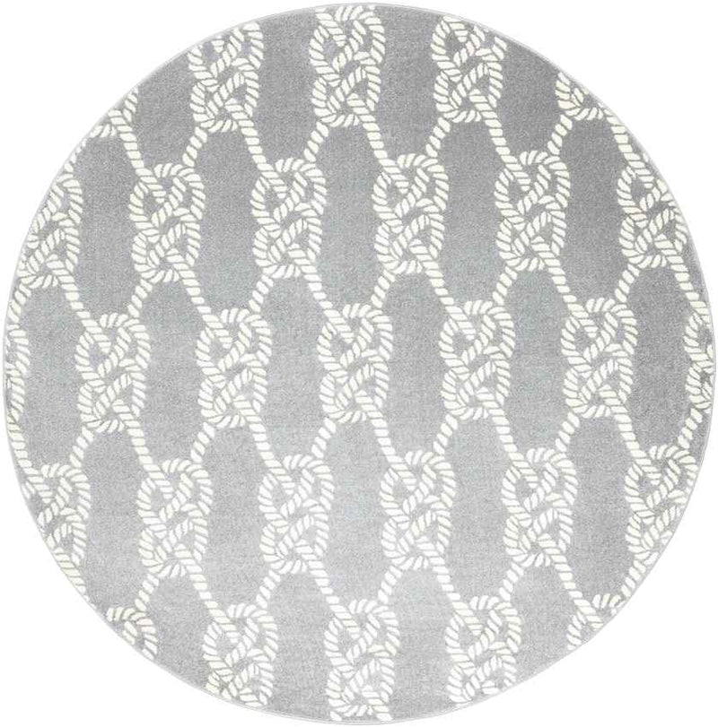 Peperga Coastal Light Gray Area Rug