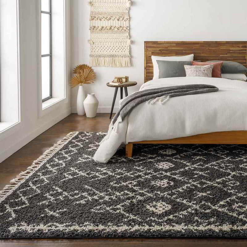 Macolm Global Charcoal Area Rug