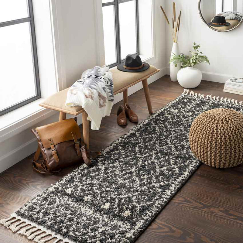 Macolm Global Charcoal Area Rug