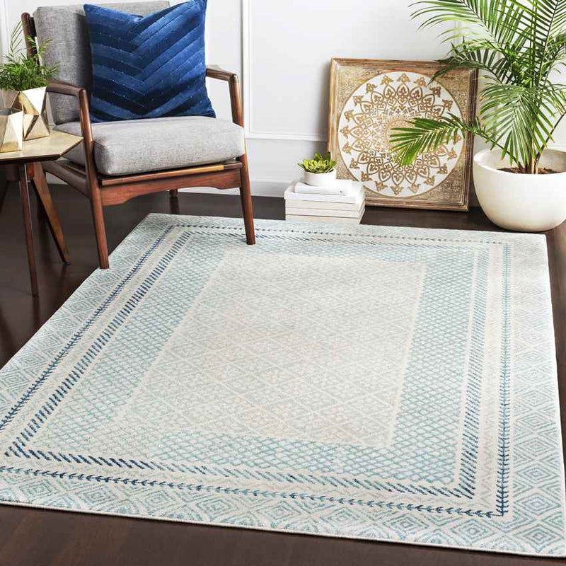 Schettens Global Aqua Area Rug