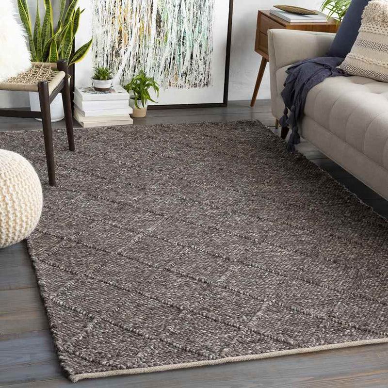 Modena Modern Dark Brown Area Rug