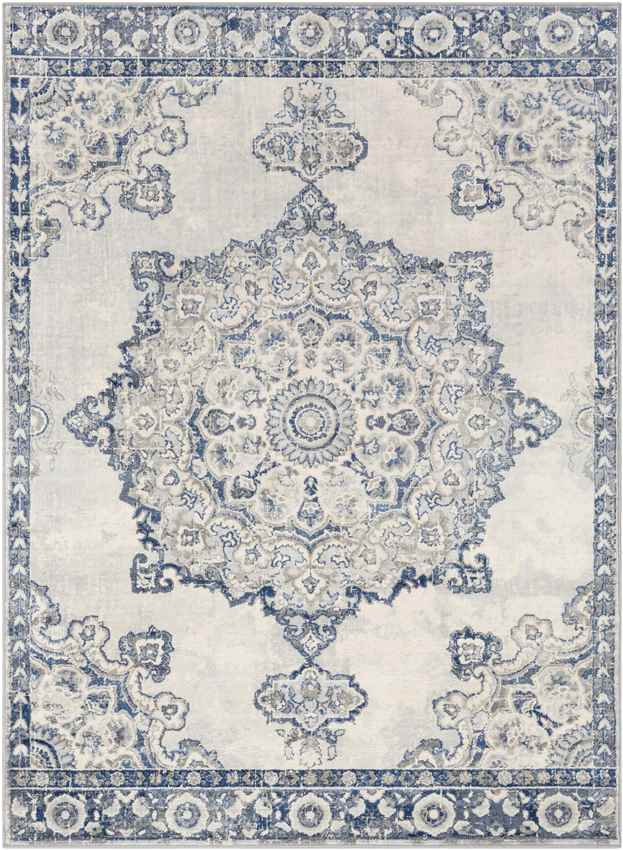 Staveren Traditional Navy Area Rug