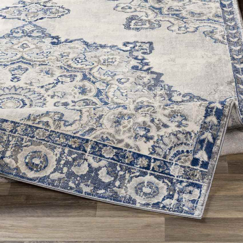 Staveren Traditional Navy Area Rug