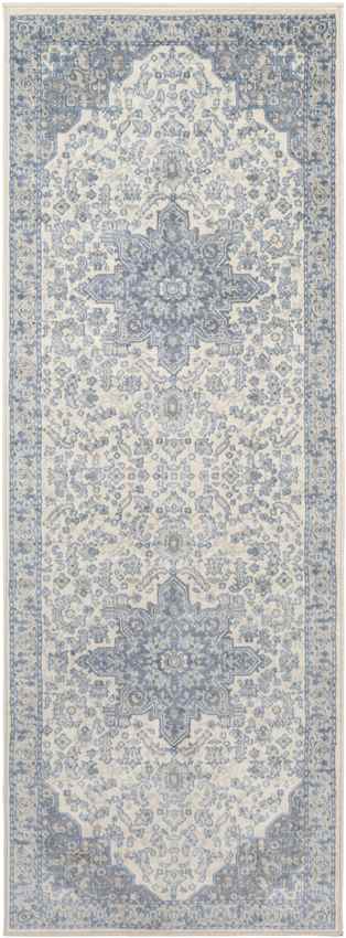 Strand Traditional Bright Blue Area Rug