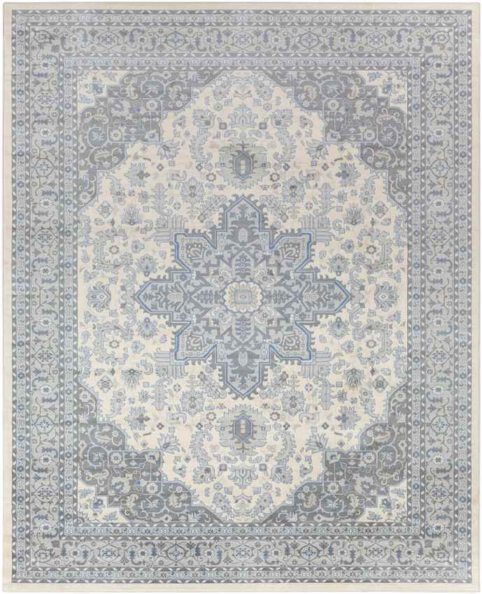 Strand Traditional Bright Blue Area Rug