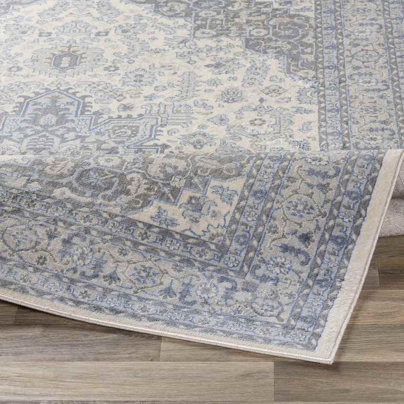 Strand Traditional Bright Blue Area Rug