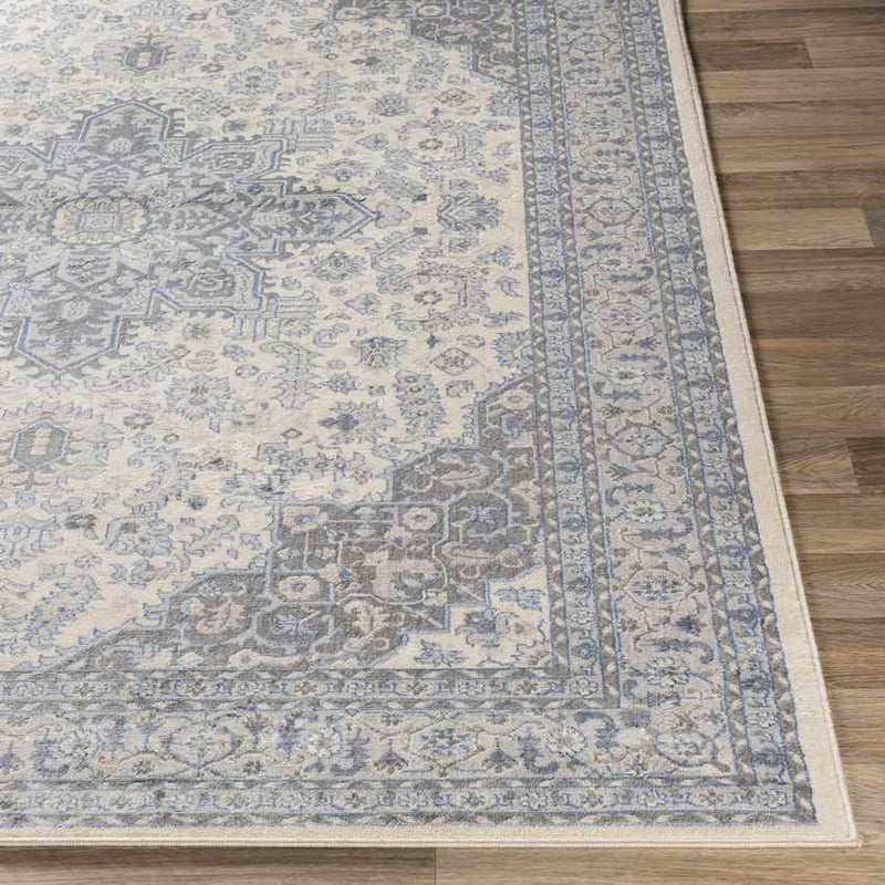 Strand Traditional Bright Blue Area Rug