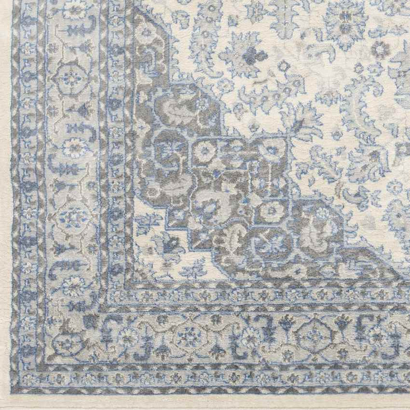 Strand Traditional Bright Blue Area Rug