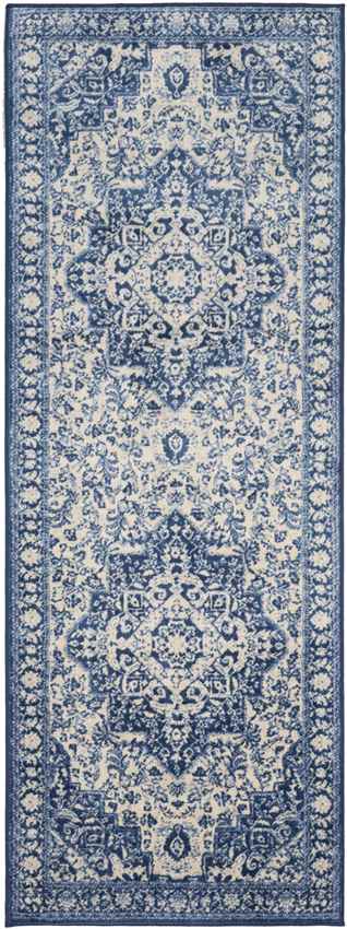 Troyes Traditional Bright Blue Area Rug