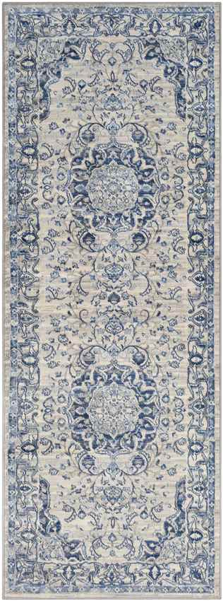 Suameer Traditional Navy Area Rug