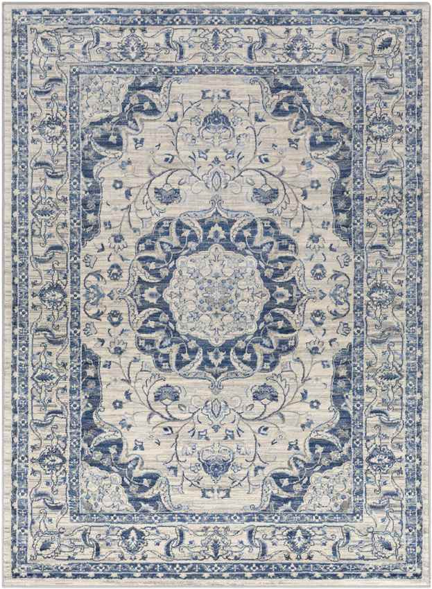 Suameer Traditional Navy Area Rug