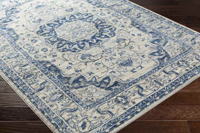 Suameer Traditional Navy Area Rug