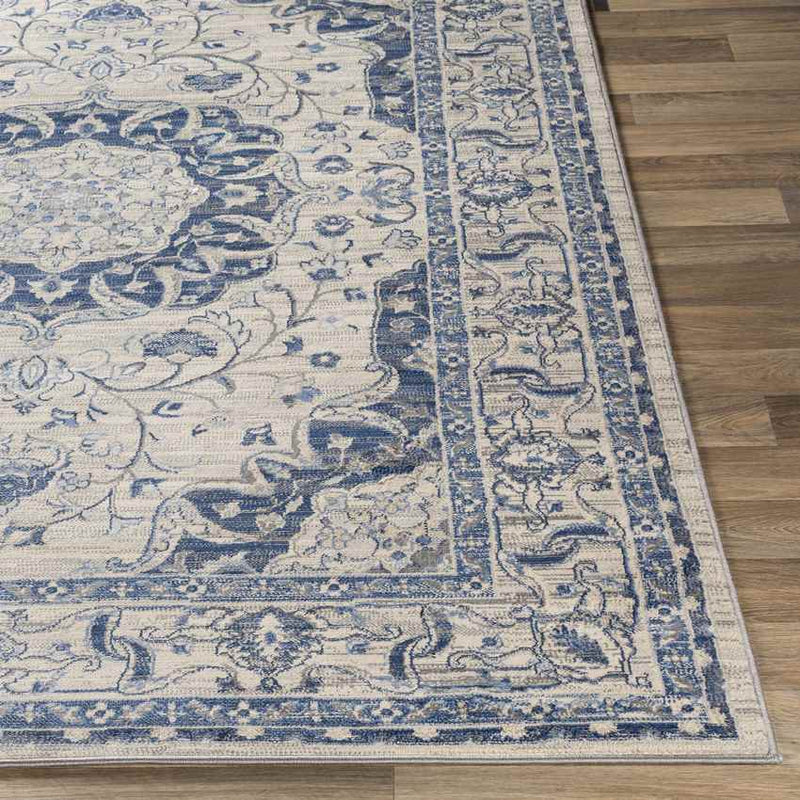 Suameer Traditional Navy Area Rug