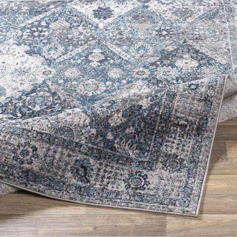 Teerns Traditional Sky Blue Area Rug