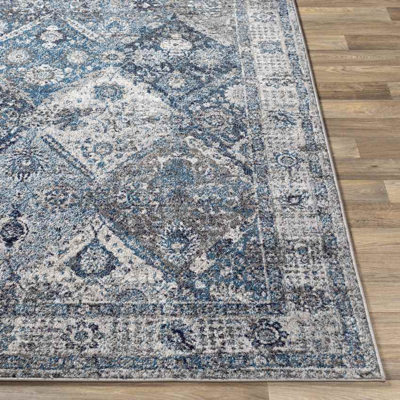 Teerns Traditional Sky Blue Area Rug