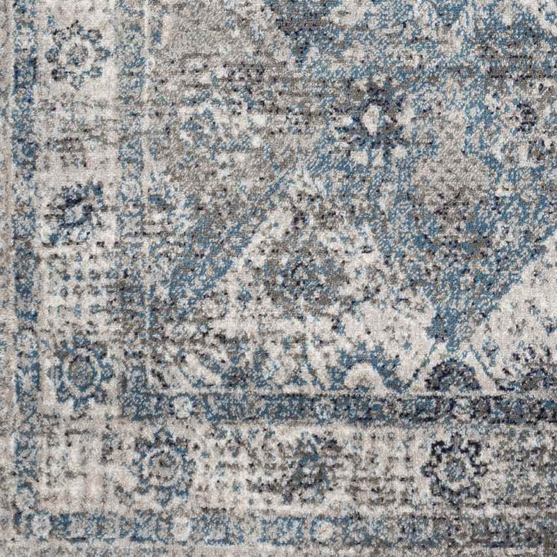 Teerns Traditional Sky Blue Area Rug