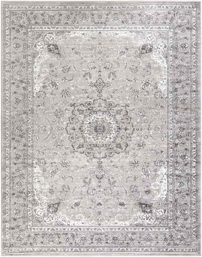 Terband Traditional Charcoal Area Rug