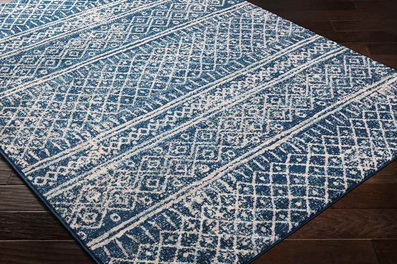 Carnforth Global Dark Blue Area Rug