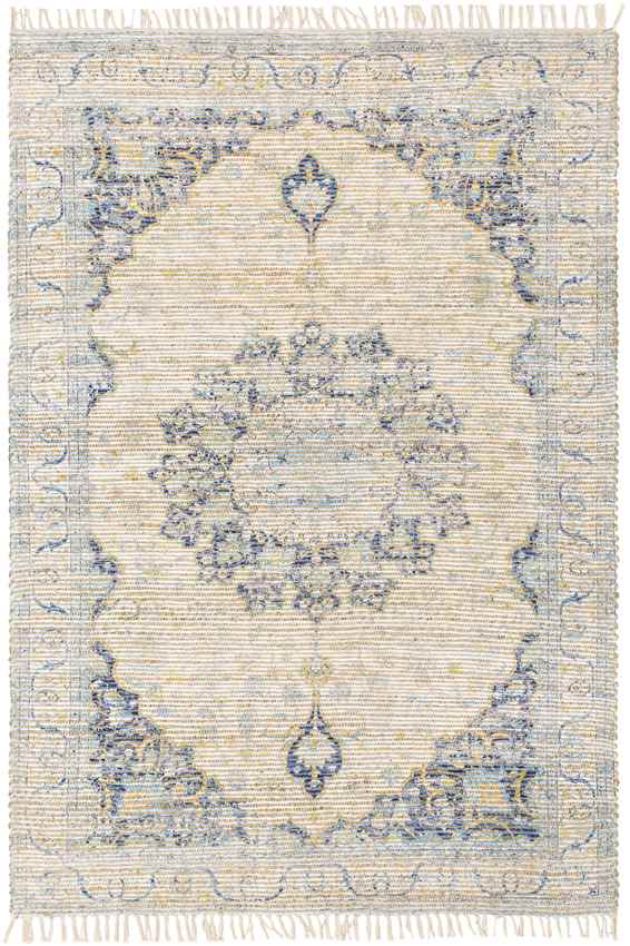 Ungebuurt Traditional Dark Blue Area Rug