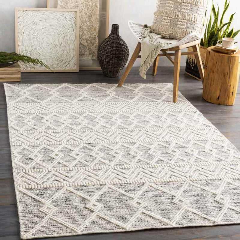 Veneburen Global Charcoal Area Rug