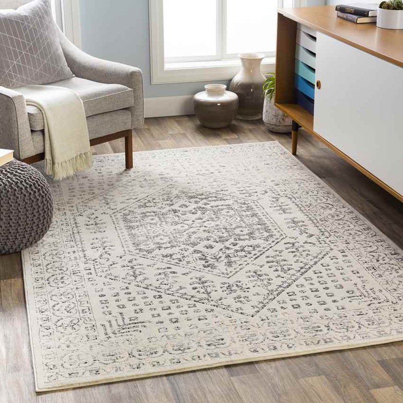 Warns Traditional Taupe Area Rug