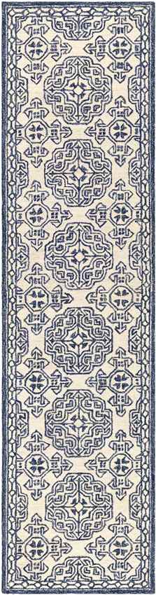 Wilaard Traditional Dark Blue Area Rug