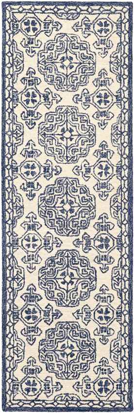 Wilaard Traditional Dark Blue Area Rug