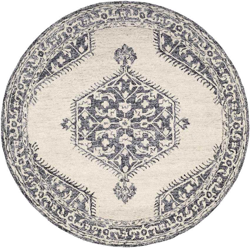 Witmarsum Traditional Black Area Rug