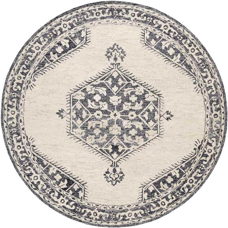 Witmarsum Traditional Black Area Rug