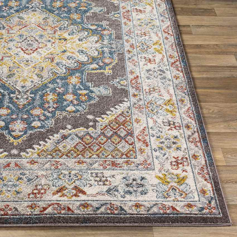 Var Traditional Teal Area Rug