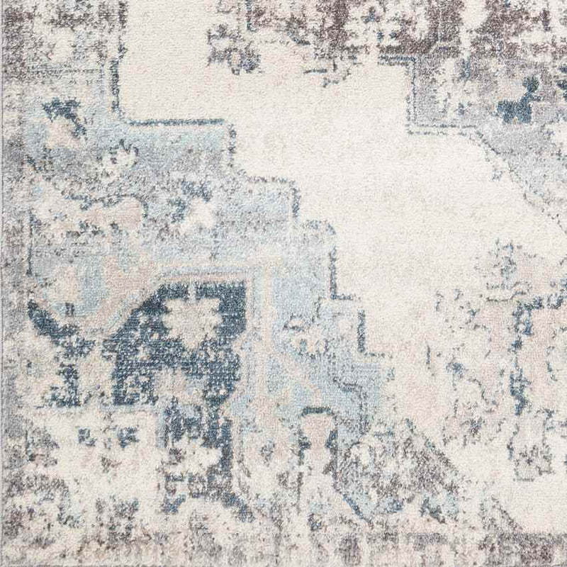 Wommels Traditional Sky Blue Area Rug