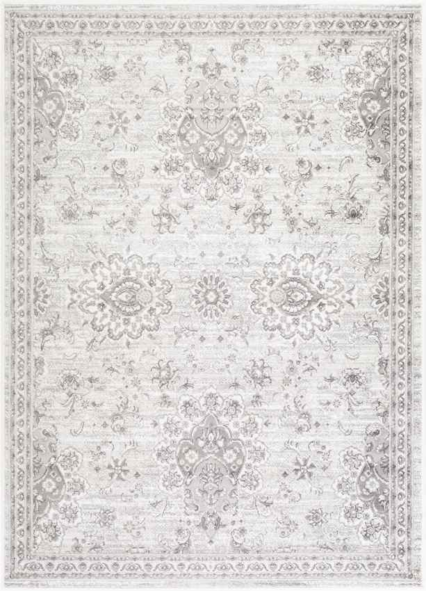 Woudsend Traditional Light Gray Area Rug