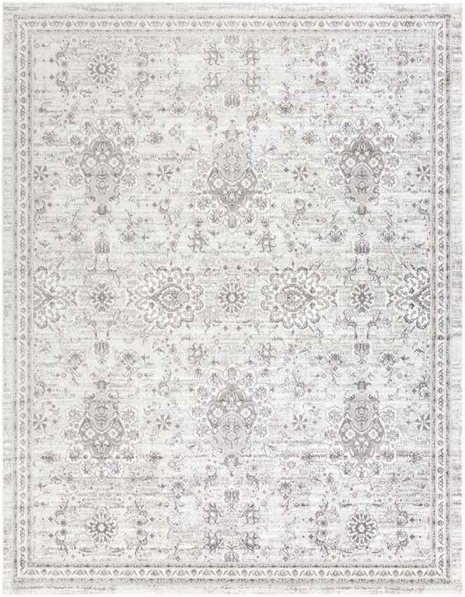 Woudsend Traditional Light Gray Area Rug