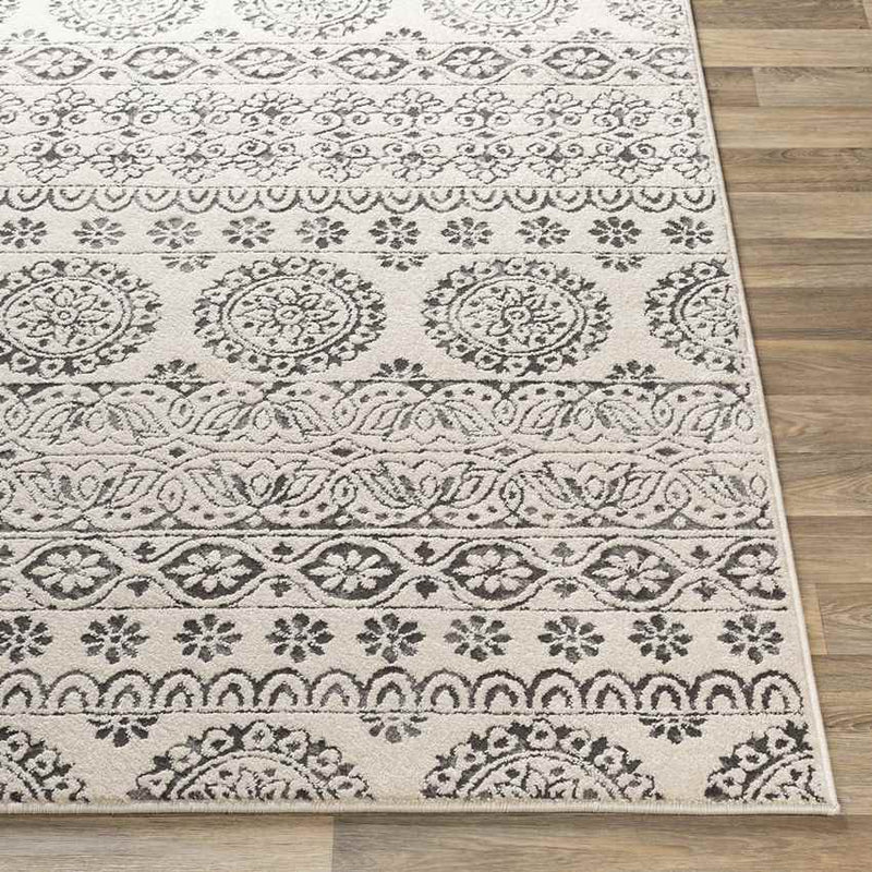 Tollebeek Traditional Charcoal Area Rug