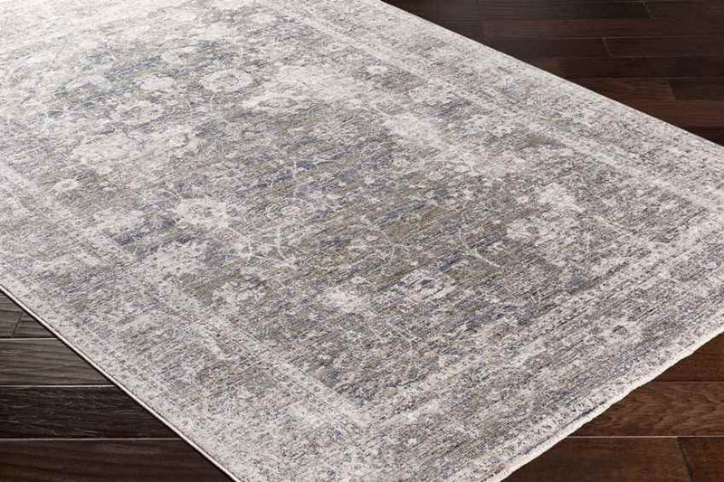 Lucca Traditional Dark Green Area Rug