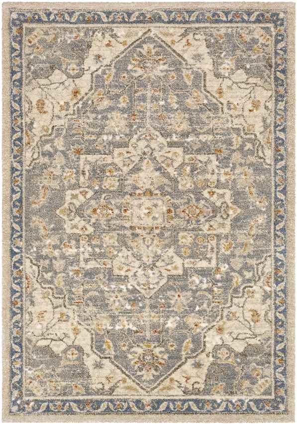 Anreep Traditional Denim Area Rug