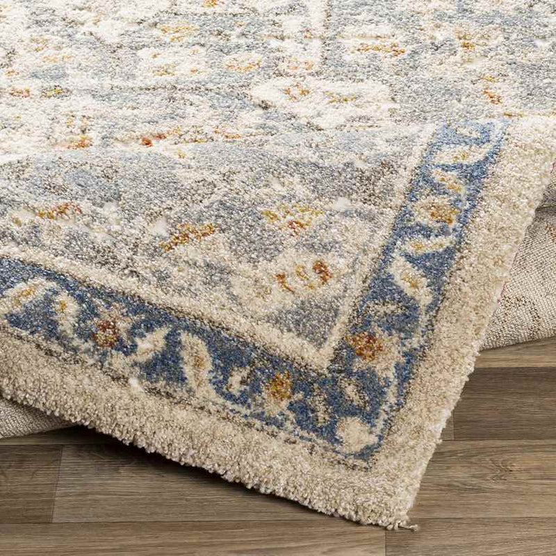 Anreep Traditional Denim Area Rug