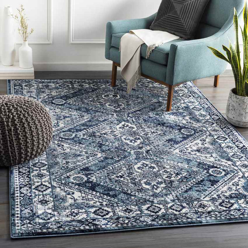 Balloo Global Navy Area Rug