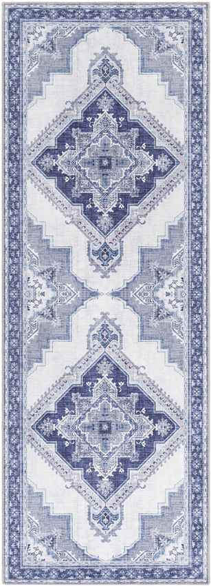 Eemten Traditional Navy Area Rug