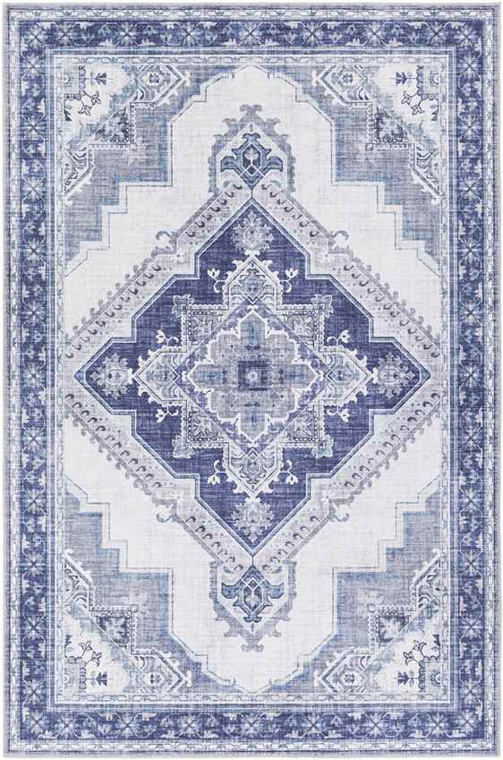 Eemten Traditional Navy Area Rug