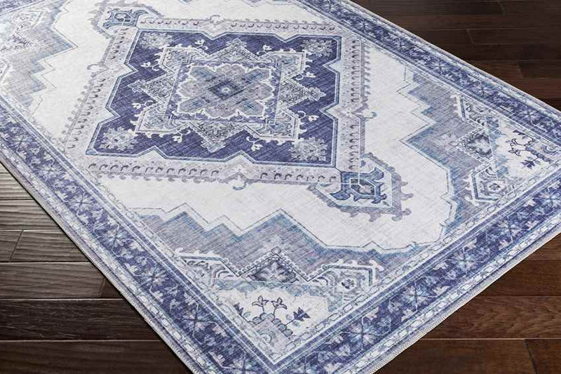 Eemten Traditional Navy Area Rug