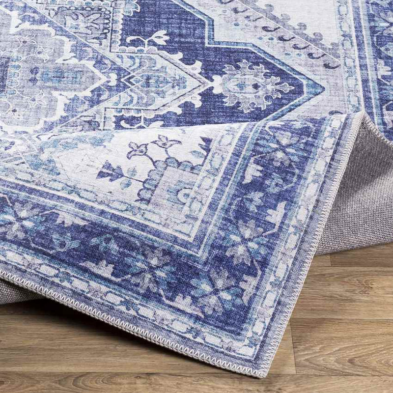 Eemten Traditional Navy Area Rug