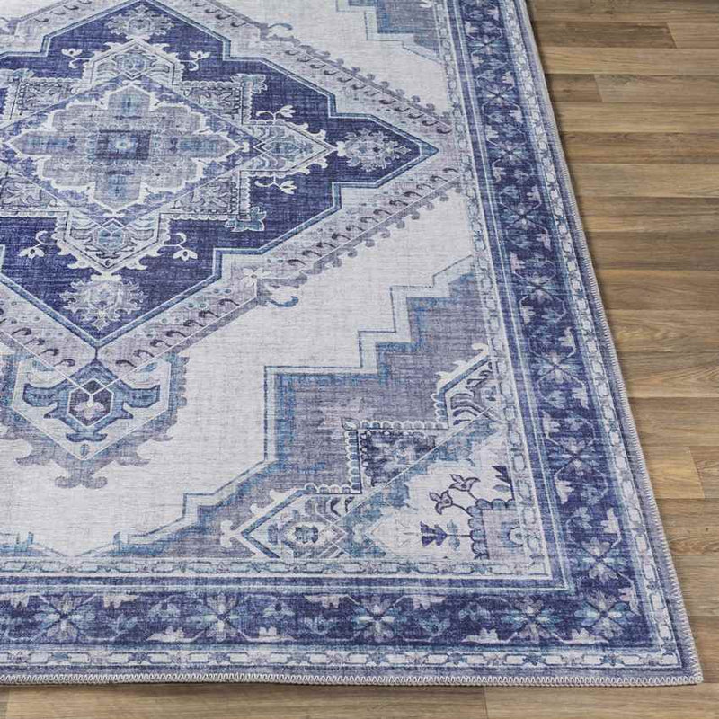 Eemten Traditional Navy Area Rug