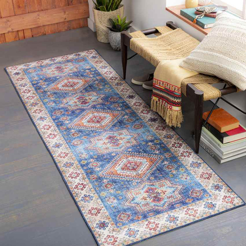 Een Traditional Navy Area Rug