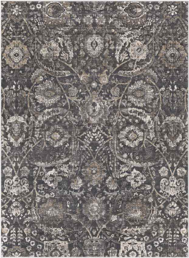 Avellino Traditional Black Area Rug