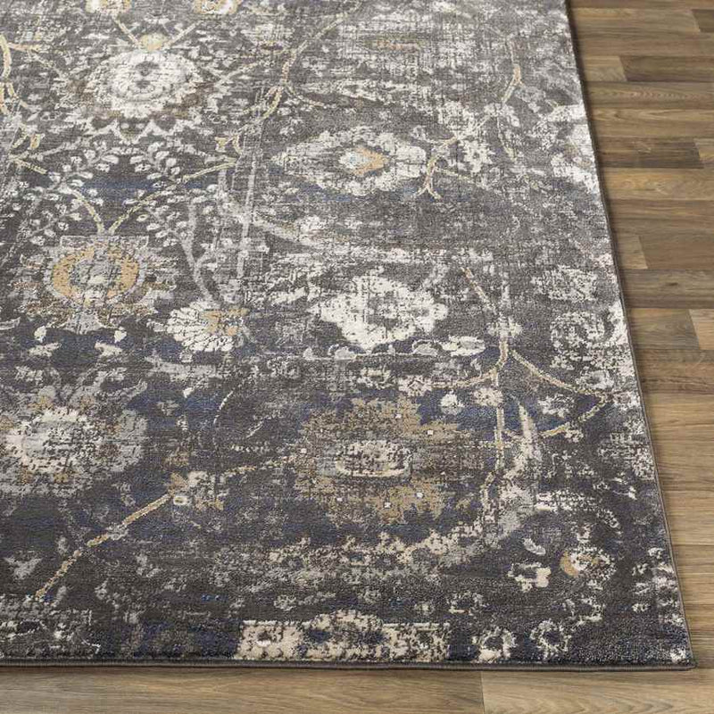 Avellino Traditional Black Area Rug