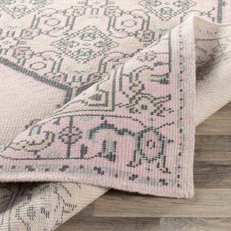 Lieving Traditional Pale Pink Area Rug